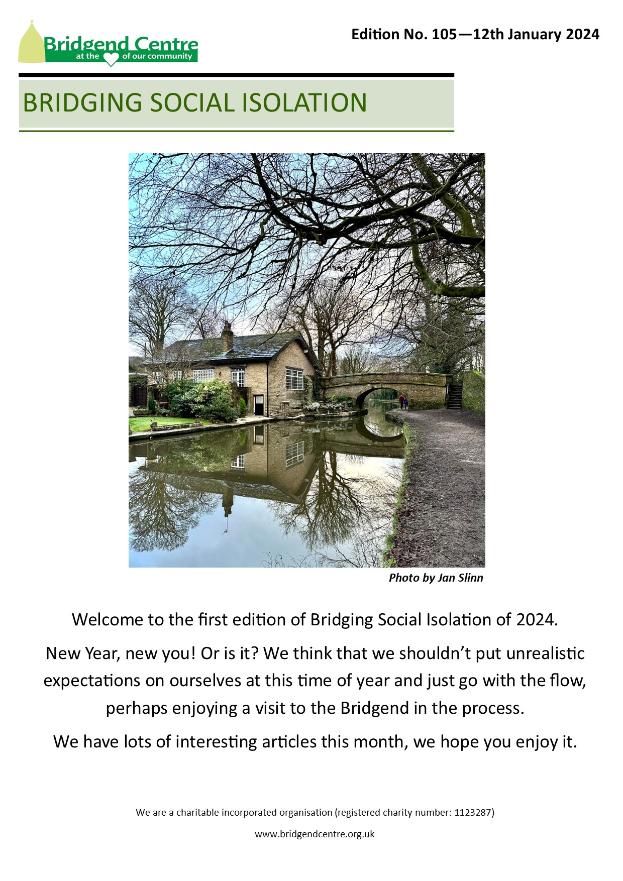 Bridging Social Isolation – No 105 – 12th January 2024