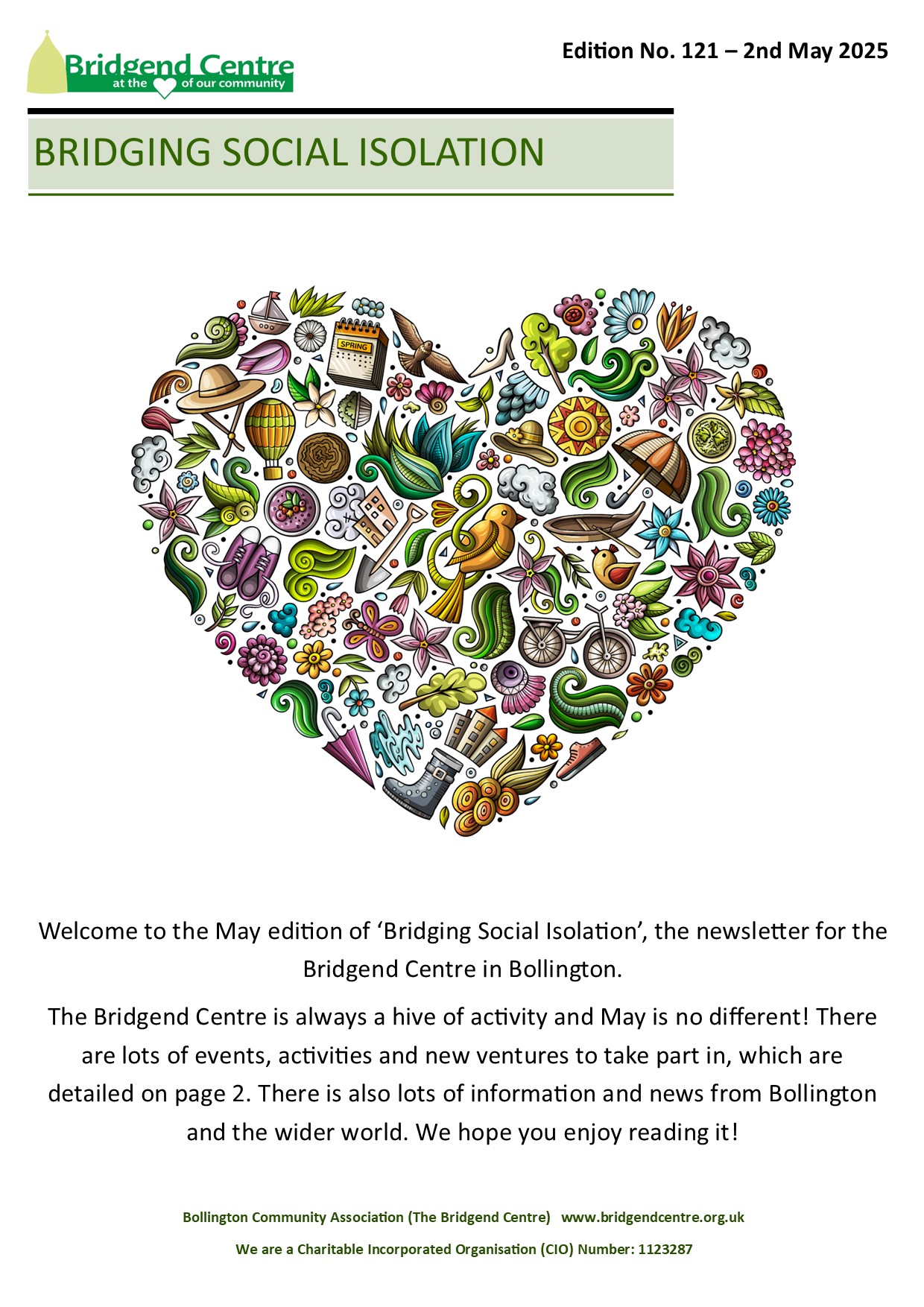 Bridging Social Isolation – No 121 – 2nd May 2025