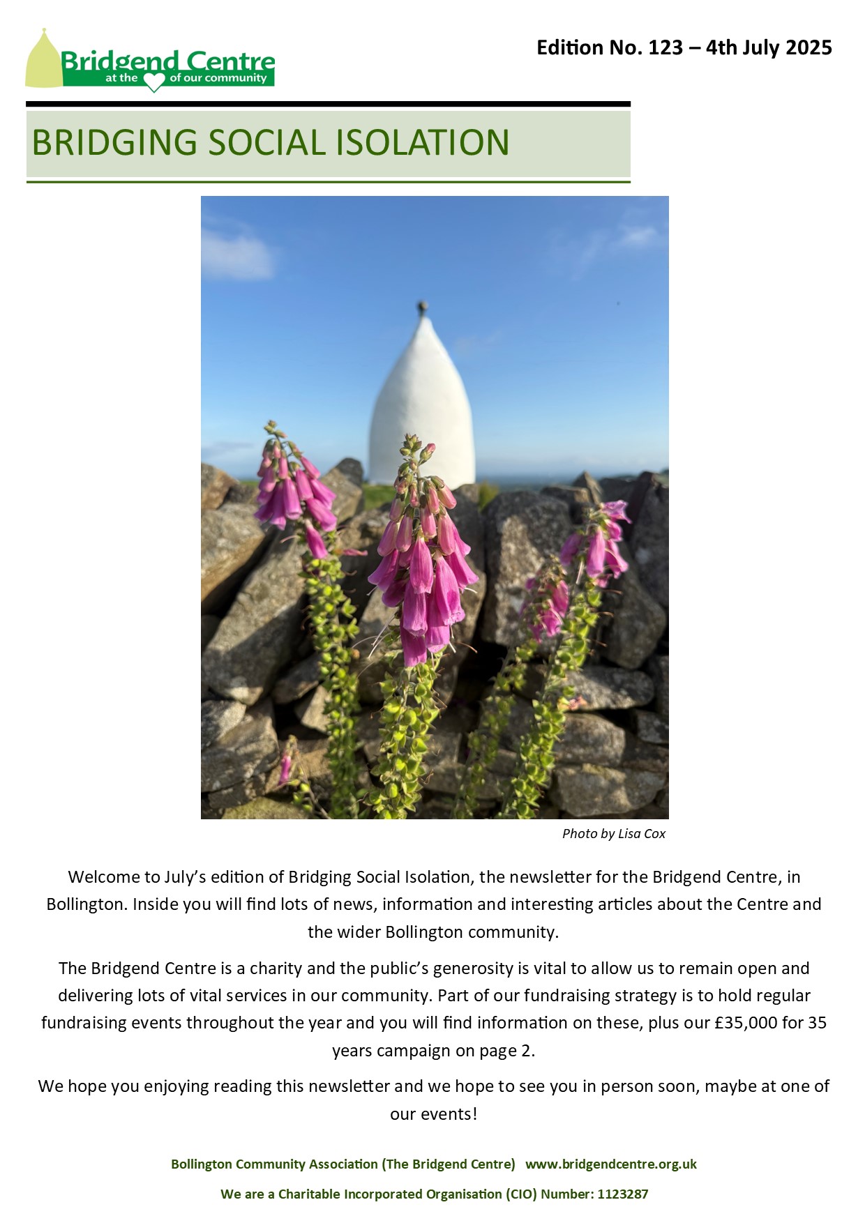 Bridging Social Isolation – No 123 – 4th July 2025