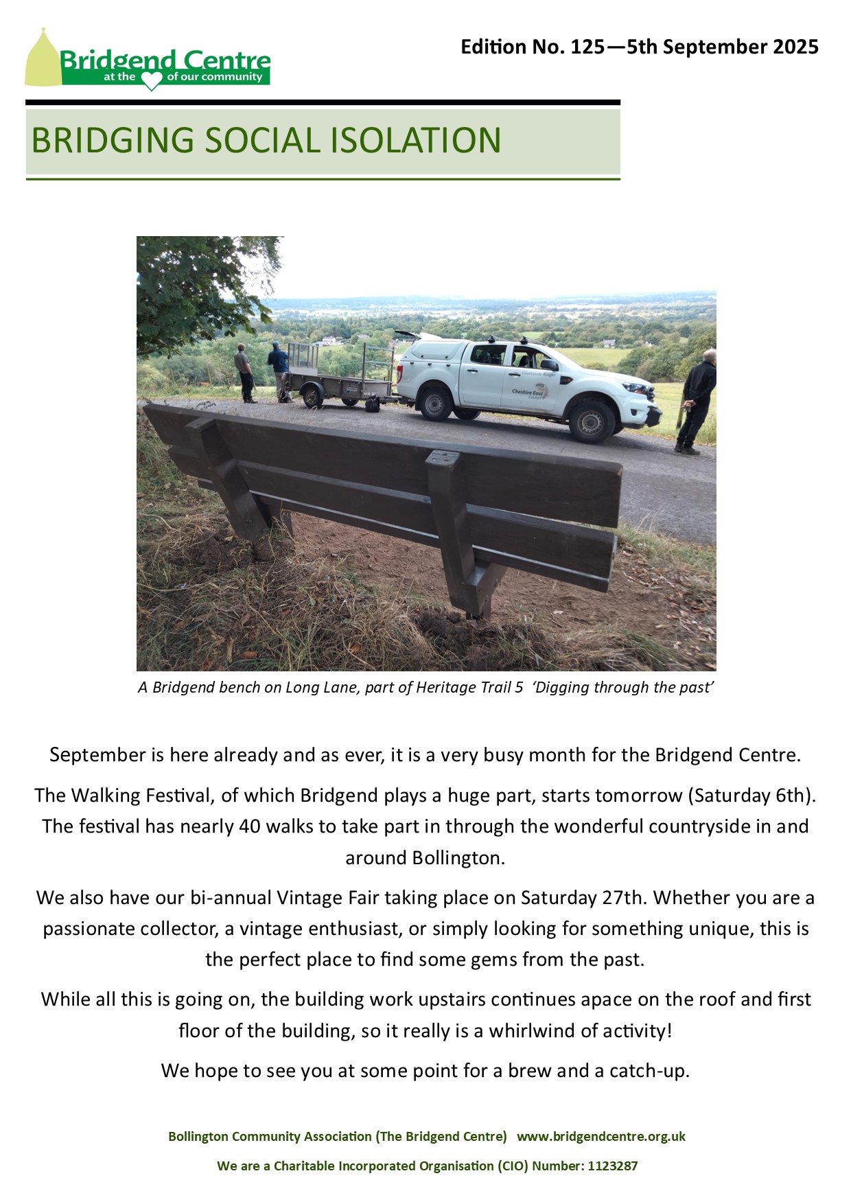 Bridging Social Isolation – No 125 – September 2025