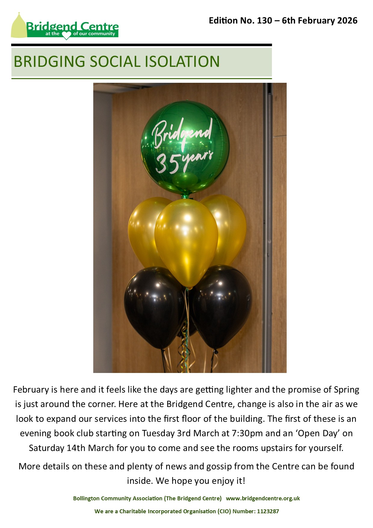 Bridging Social Isolation – No 130 – February 2026