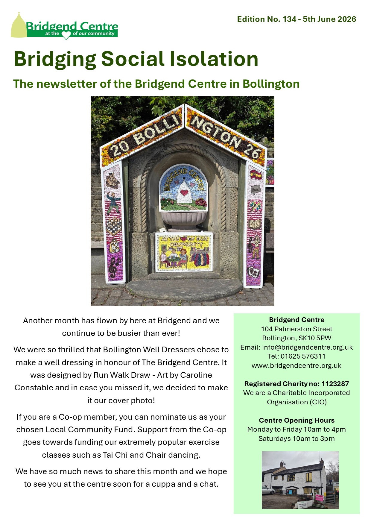 Bridging Social Isolation – No 134 – 5th June 2026